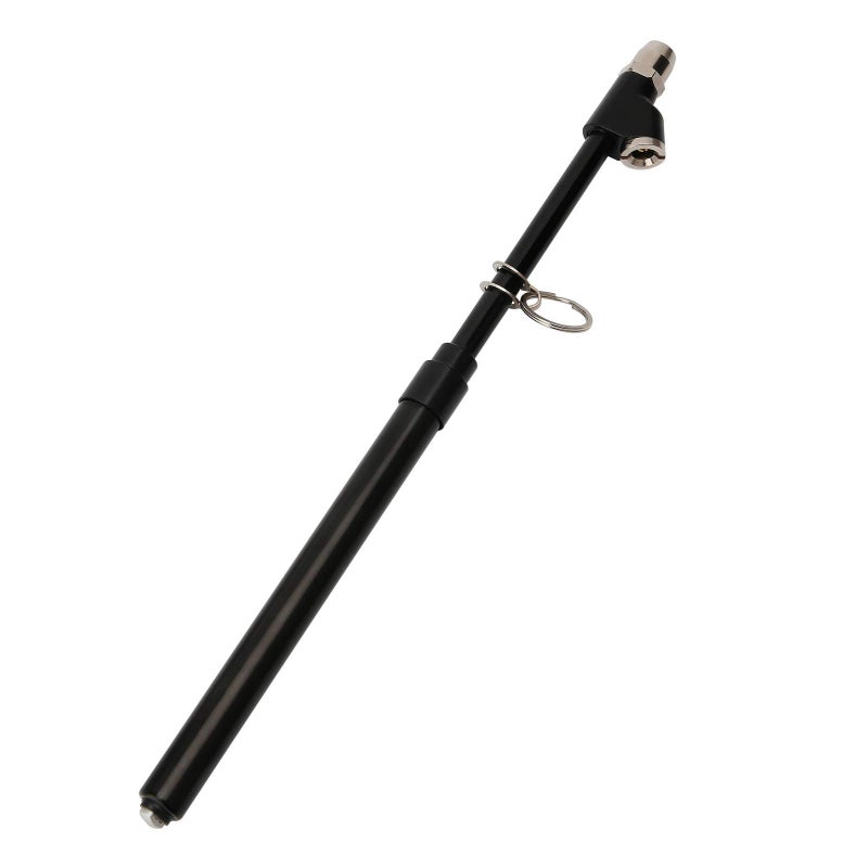 MEASUREMAN Heavy Duty Dual Head Truck Tire Gauge, Solid Brass Body, Black Painting, Aluminum Slide, with Hook, Range 10-150psi/kpa - Image 2